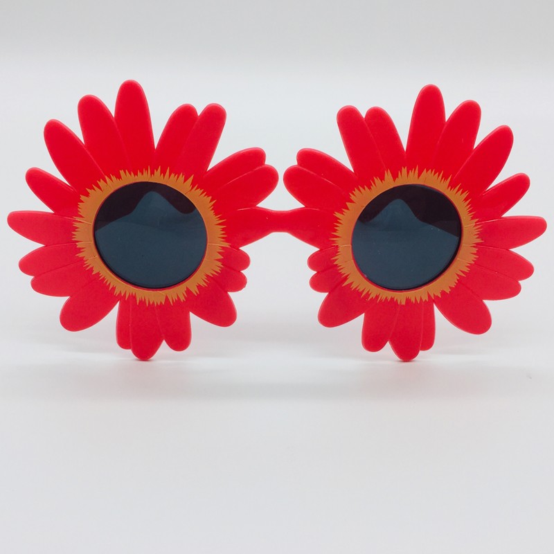 Lunettes de soleil mignonnes en forme de tournesol pour bébé, design de marque, fleur