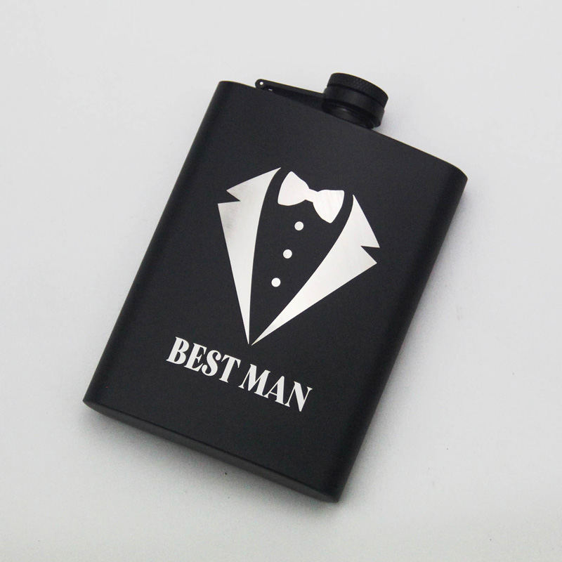 Cadeau de flacon de 6 oz pour un mariage de enterrement de vie de garçon