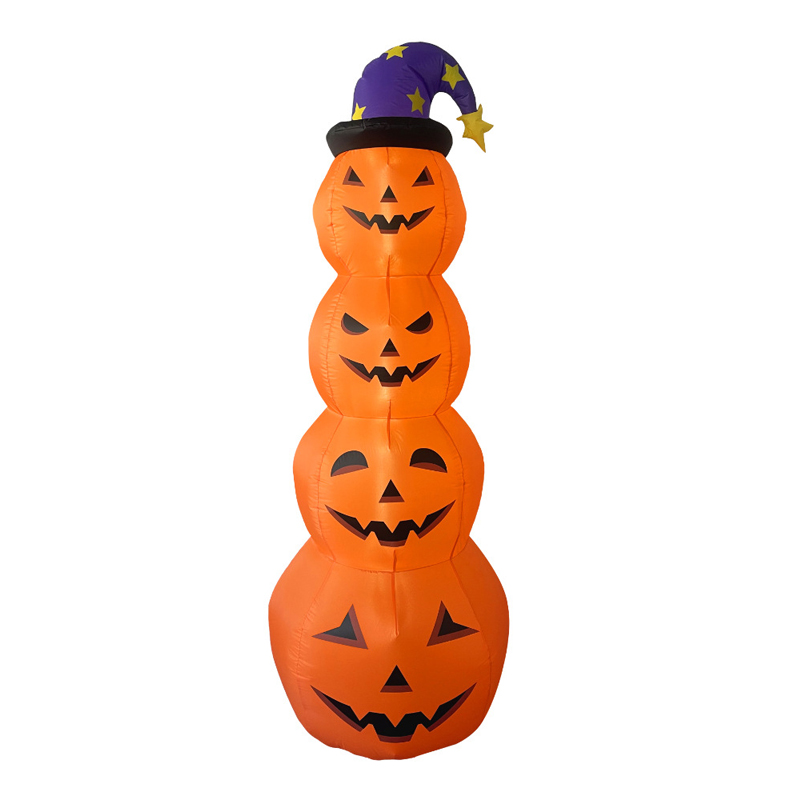 Pumpkins empilés gonflables d'Halloween de 8 pieds