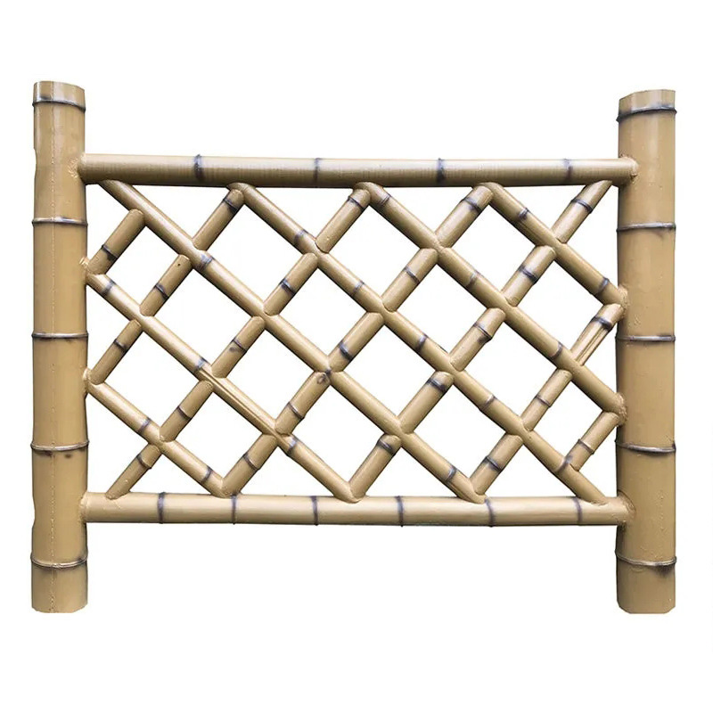 Bambou artificiel pour base de décoration, panneau d'ornements de jardin