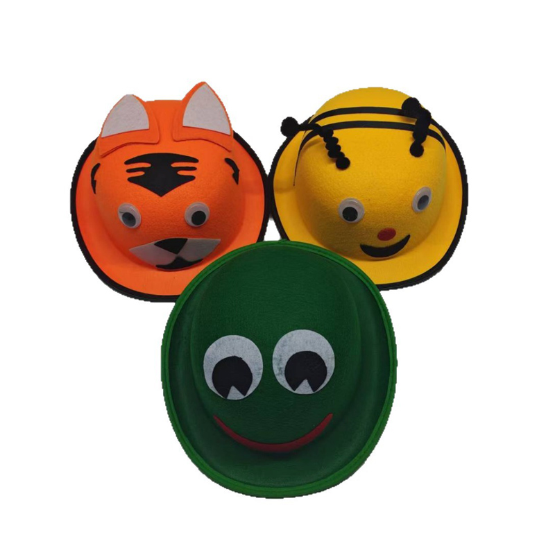 Chapeaux ronds de caractère animal pour enfants