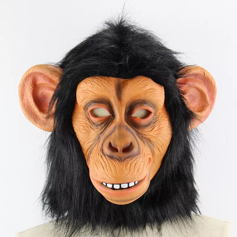 Masque en latex de chimpanzé