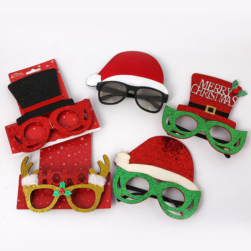 Lunettes décorées de Noël