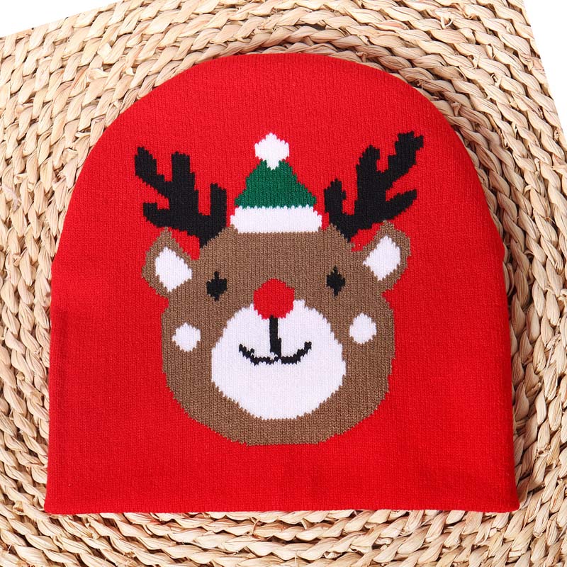 Christmas Jacquard bonnet