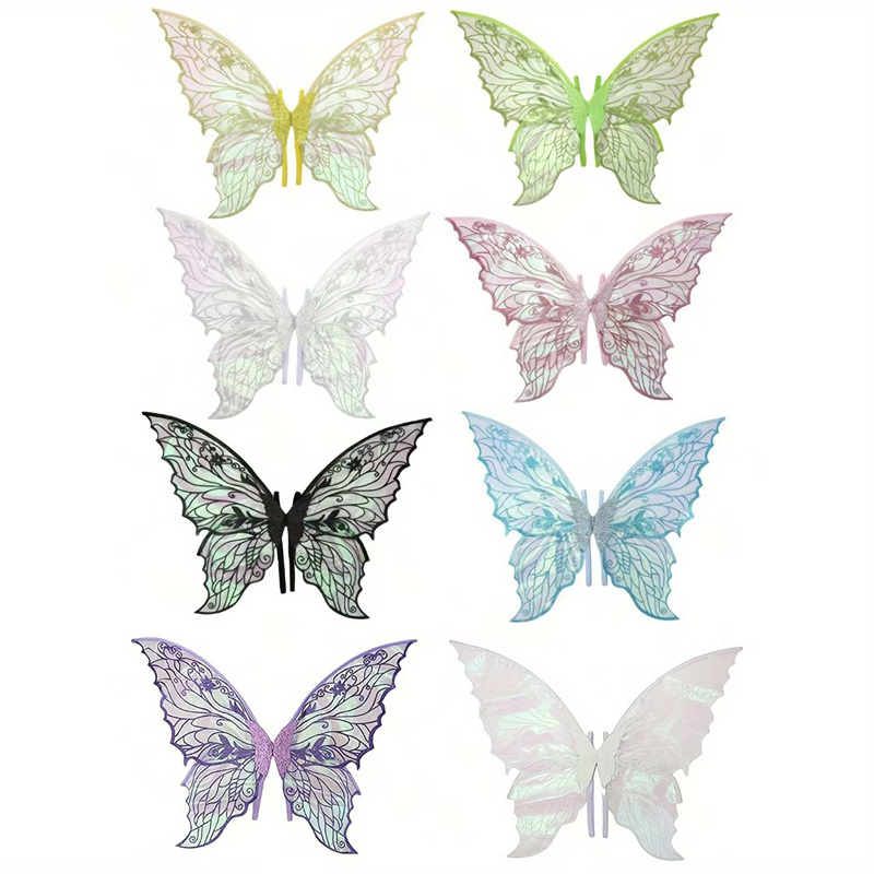 Ailes de papillon d'ange colorées