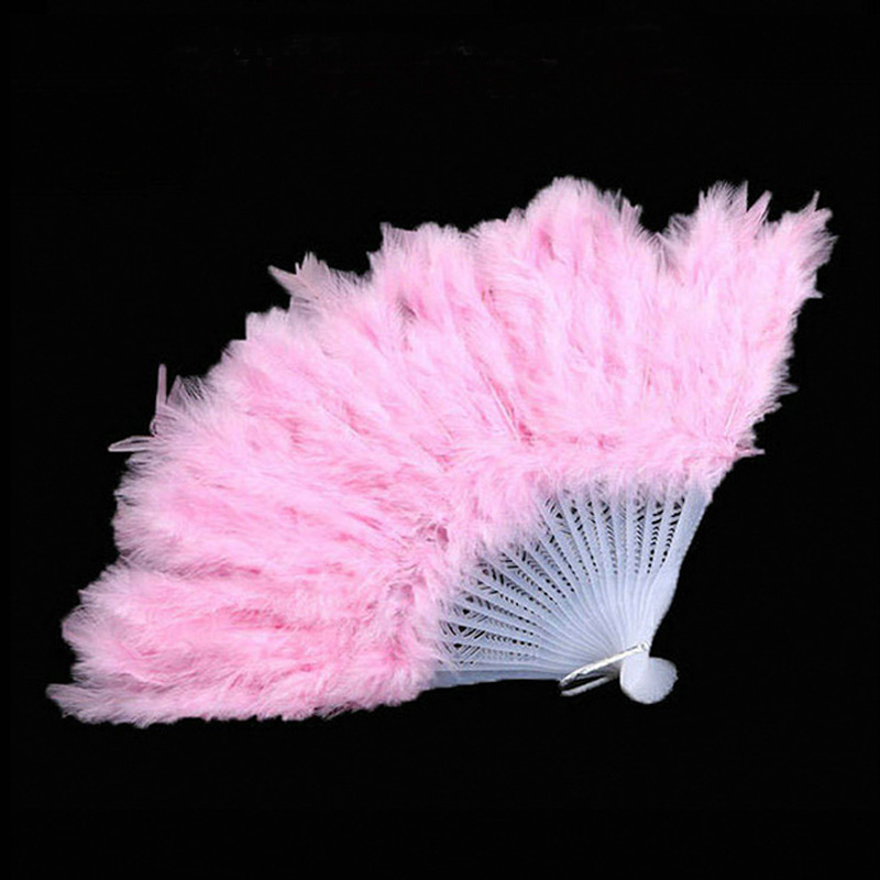 Ventilateur de plumes coloré