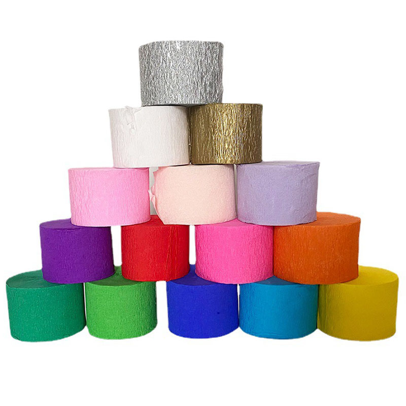 Banderoles en papier crépon de décoration de fête colorée