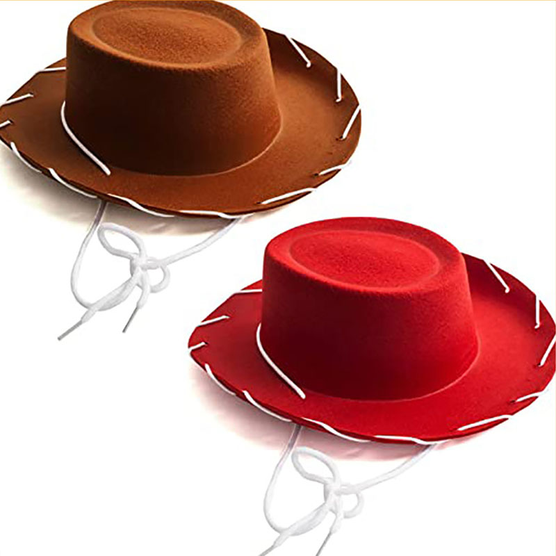 Chapeau en denim western pour déguisement de cosplay