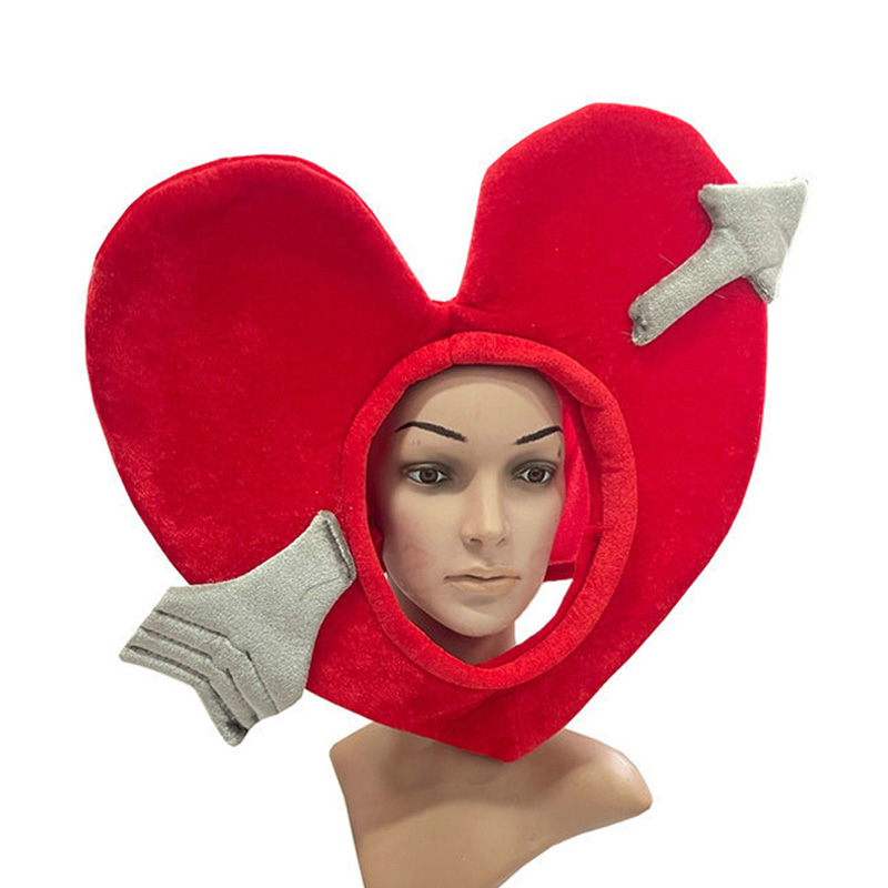 Costumes Saint-Valentin Cupidon Amour Chapeau à Capuche Rouge