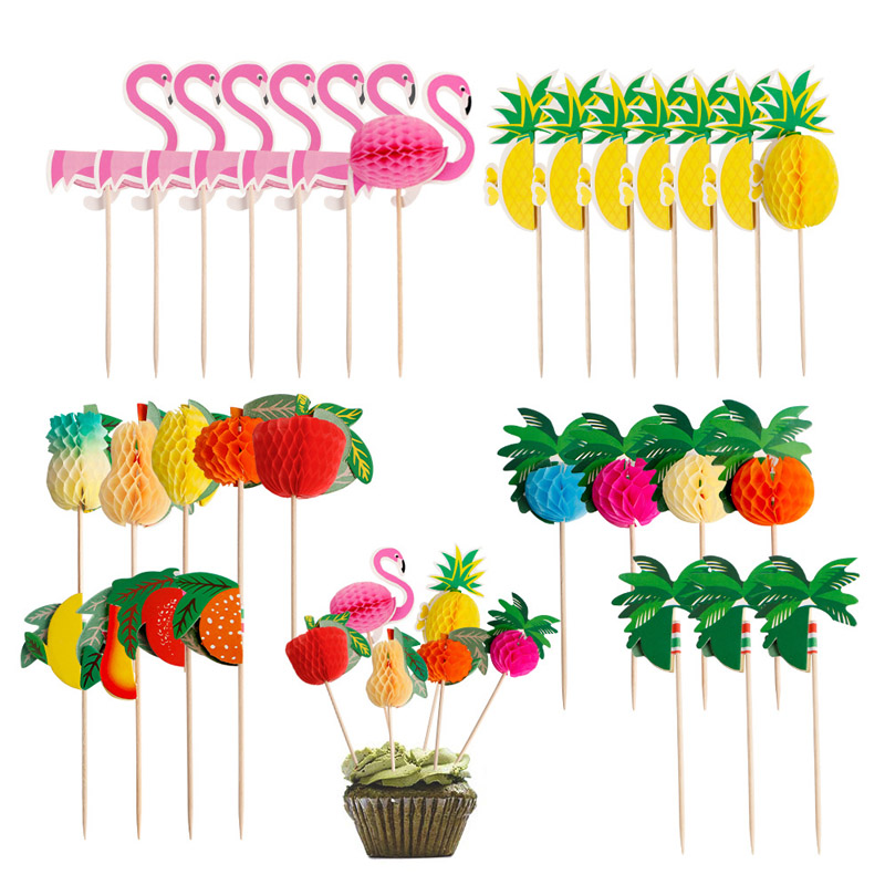 Fruit de fruits créatifs Fruit Flamingo Paille en nid d'abeille