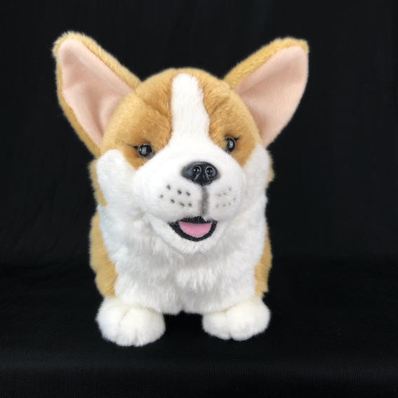 Jouet de Corgi en peluche d'animal en peluche de chien de chiot réaliste câlin personnalisé