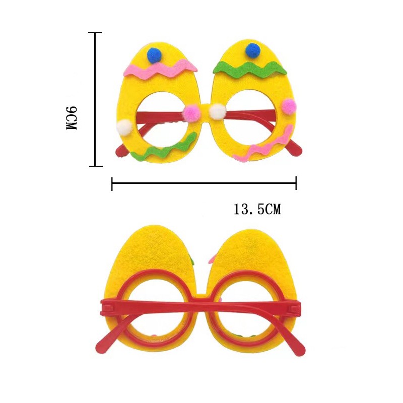 Lunettes d'oeufs de lapin drôles de Pâques