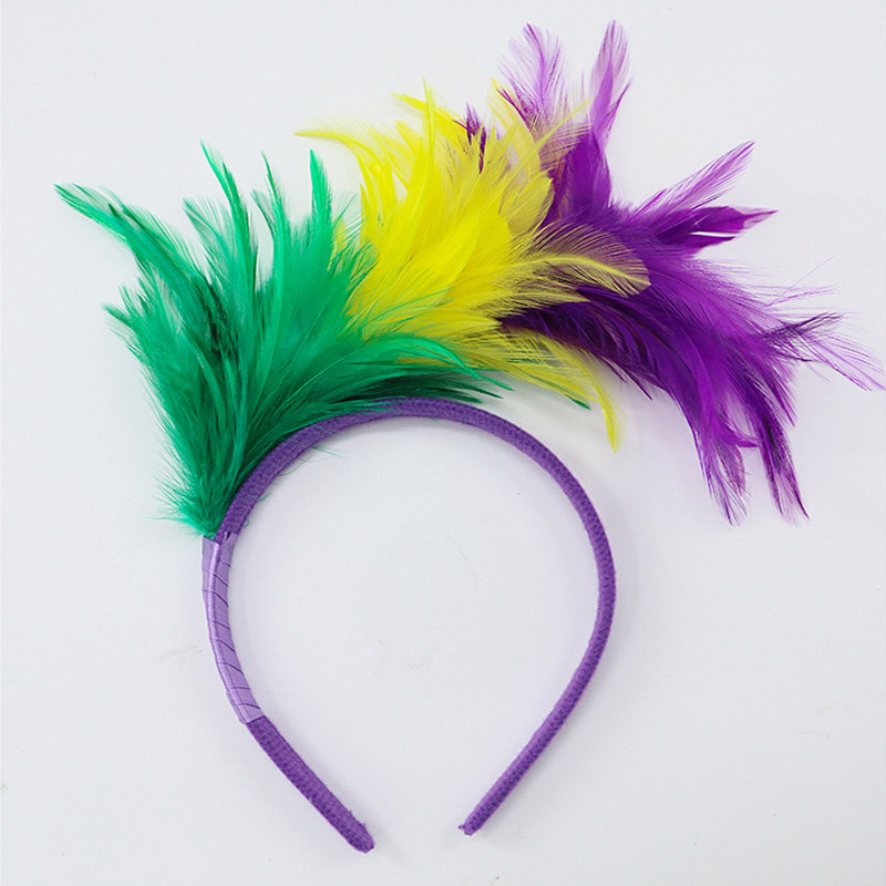 Accessoires de cheveux en plumes