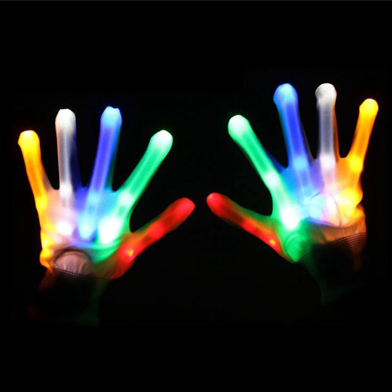 Gants à LED clignotants
