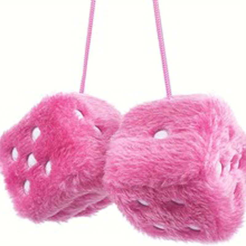 Dés en peluche flou