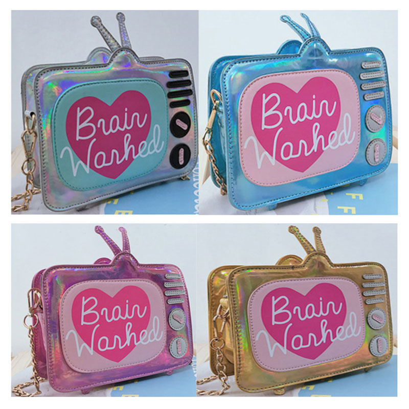 Sac d'élingue d'élingue des filles en forme de coeur scintillant