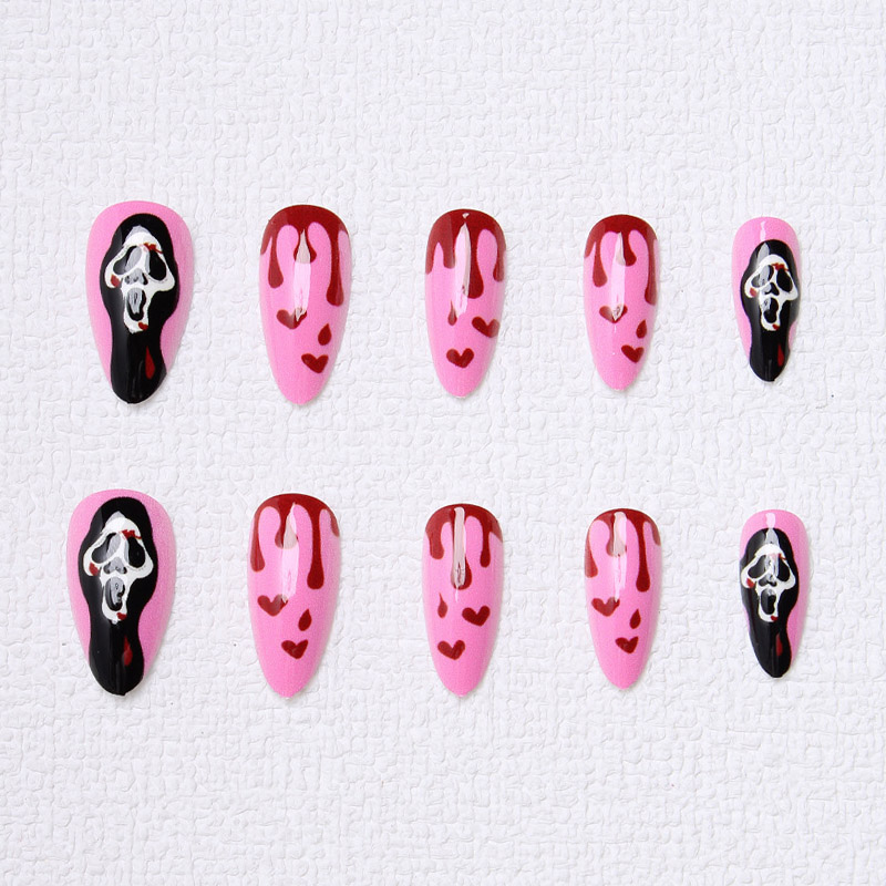 Les ongles artificiels d'Halloween faux ongles