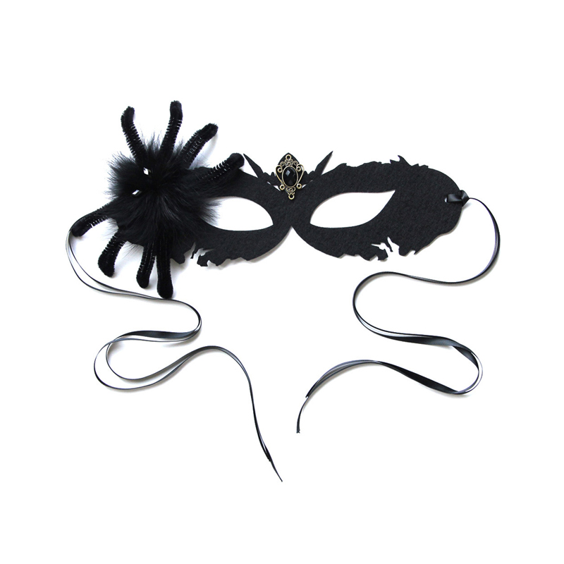 Masque de mort de Spider Black Halloween