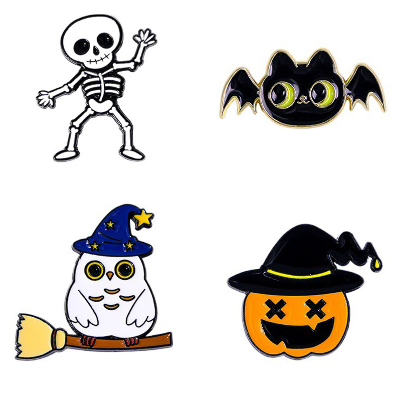 Broche drôle de dessin animé d'Halloween