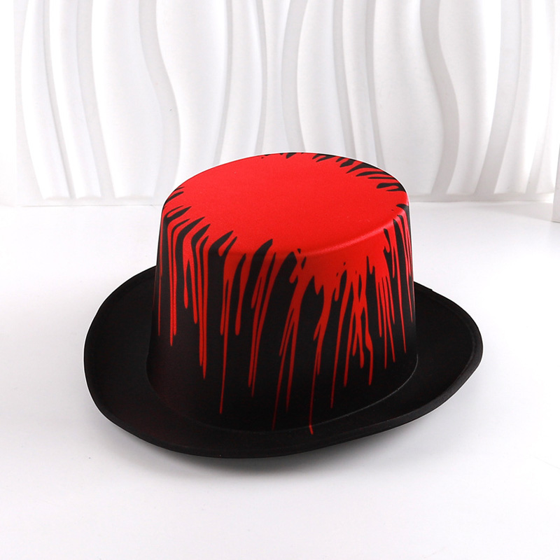 Costume d'Halloween Chapeau haut de forme avec sang