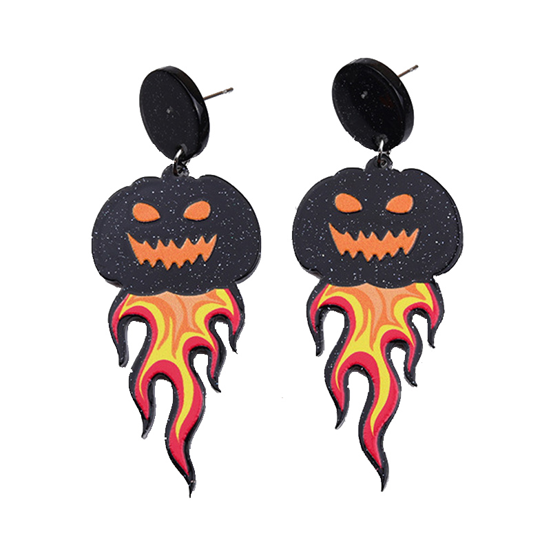 Boucles d'oreilles fantômes en acrylique pour fête d'Halloween