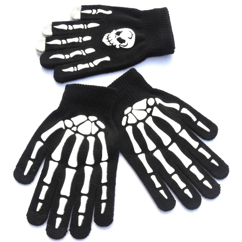 Gants lumineux de la fête d'Halloween