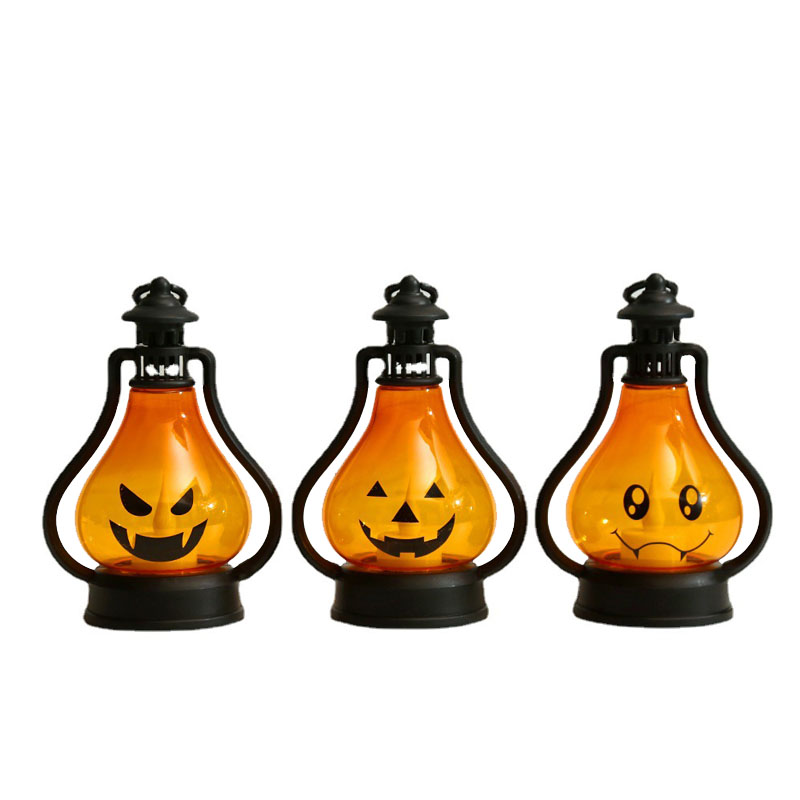 Bougie en forme de citrouille d'Halloween