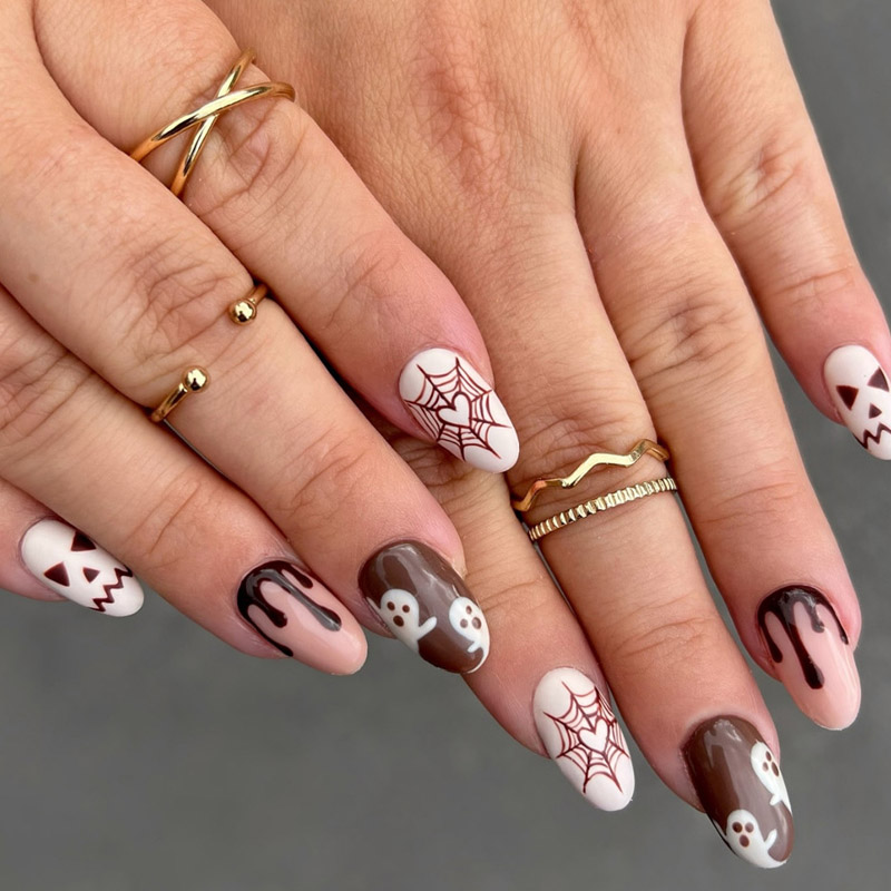 Série d'Halloween faux ongle