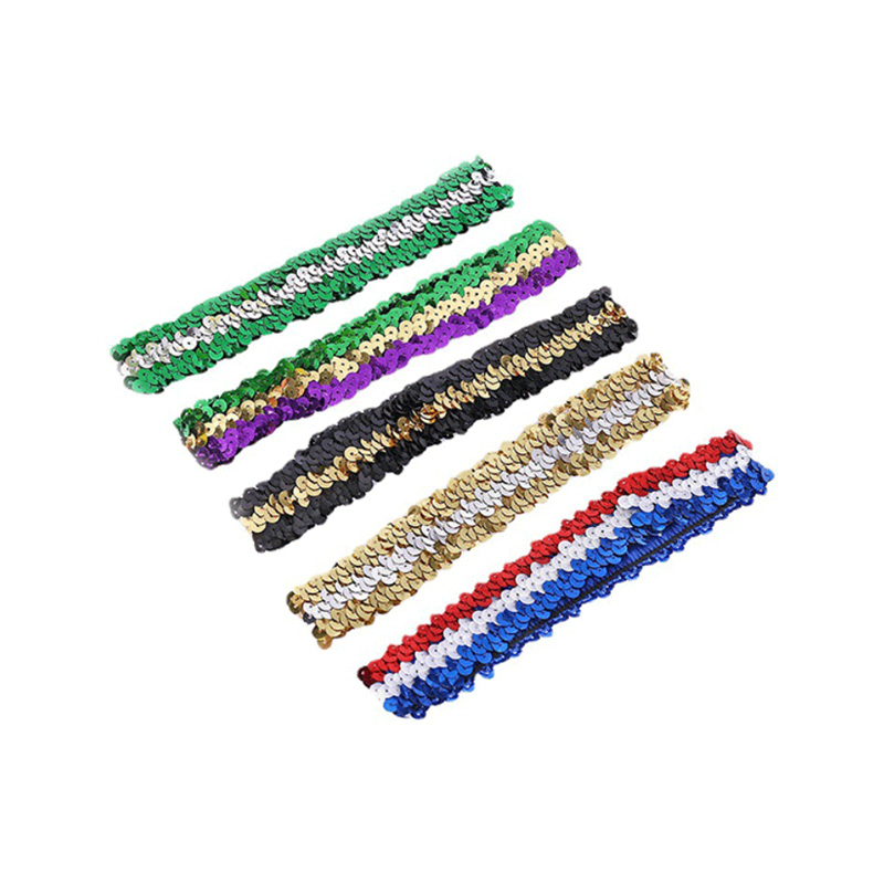 Les paillettes de lady boucle ceinture de taille élastique