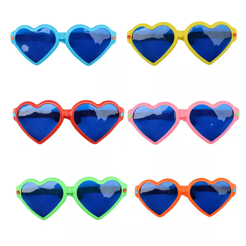 Lunettes de diffraction de coeur d'amour