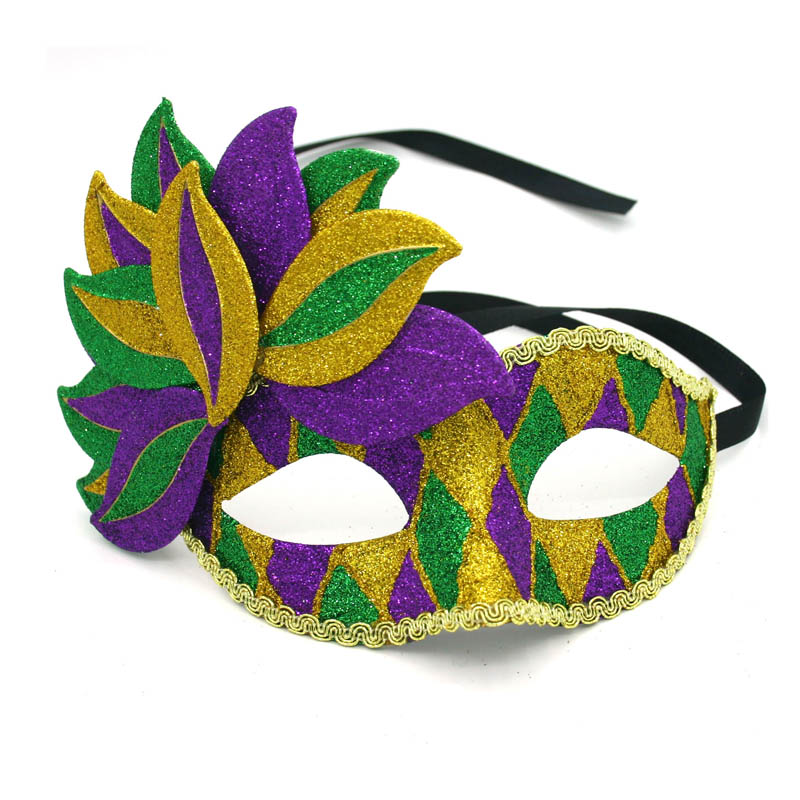 Masque à paillettes du carnaval du Mardi Gras