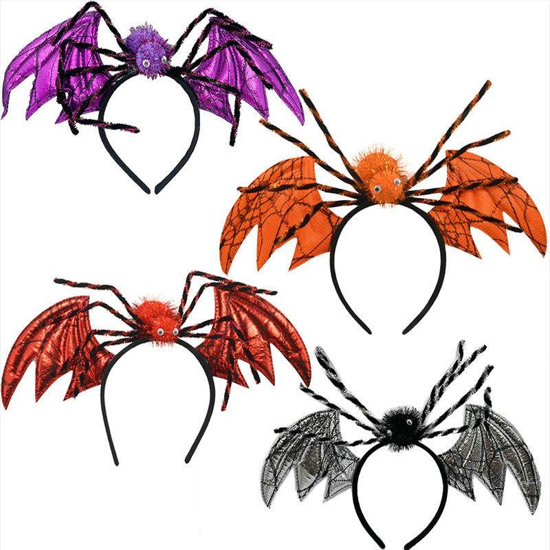 Accessoire de fête de vacances bandeau imitation chauve-souris drôle Halloween