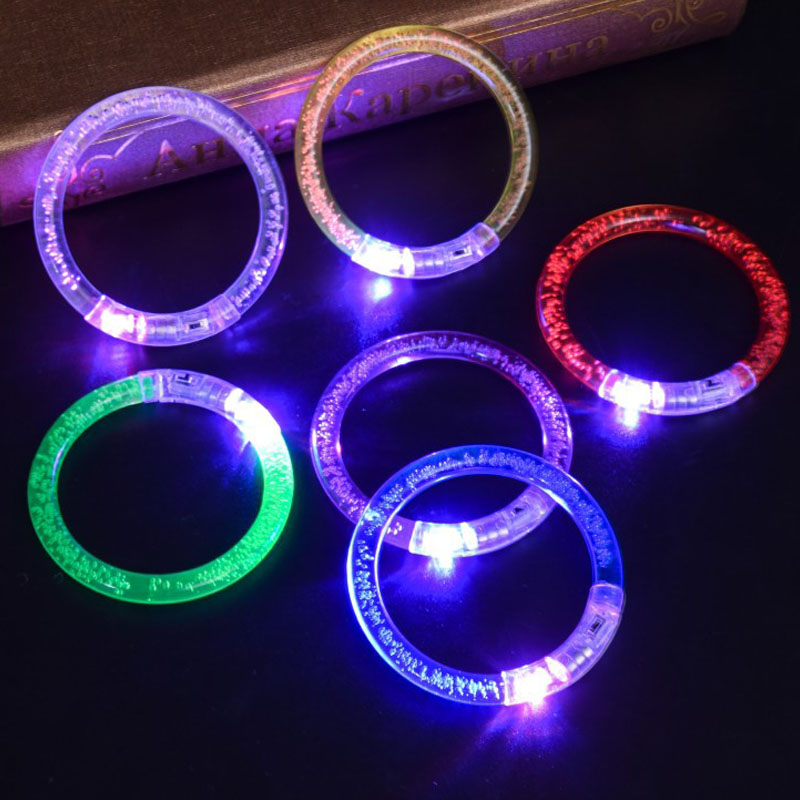 Bracelet lumineux de noël pour Bar de fête, jouets lumineux, Bracelet clignotant LED, bracelet lumineux en acrylique pour enfants