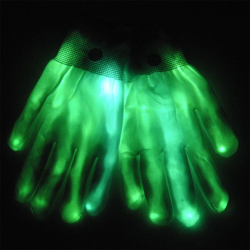 Événements de fête clignotant des gants