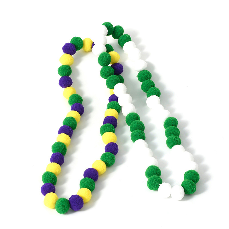 La fête favorise Big Ball Garland Long Collier