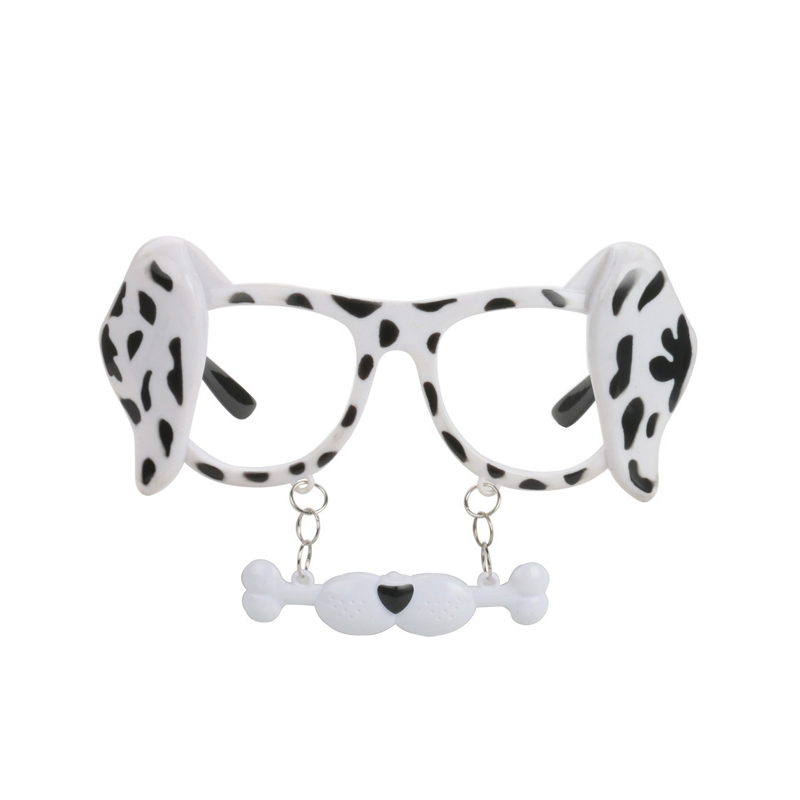 Verres de chien tachetés de fête