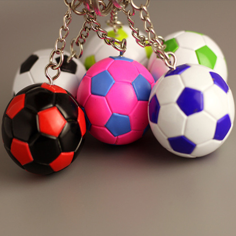 Porte-clés de football en plastique