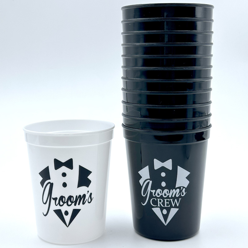 Tasses de fête en plastique pour stade souvenir