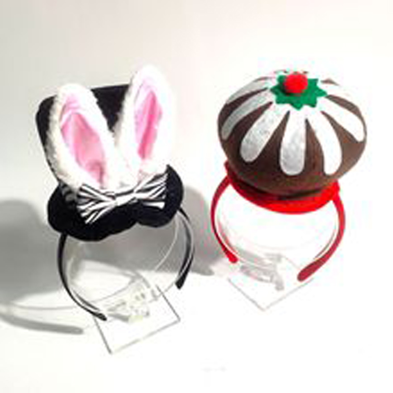 Bandeau d'oreilles de lapin en peluche