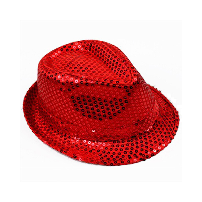 casquette de fête de chapeau de seau de sequin de promotion