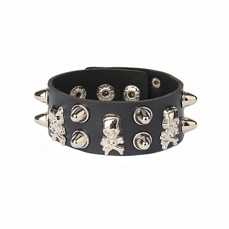 Bracelet de bracelet personnalisé punk manchette