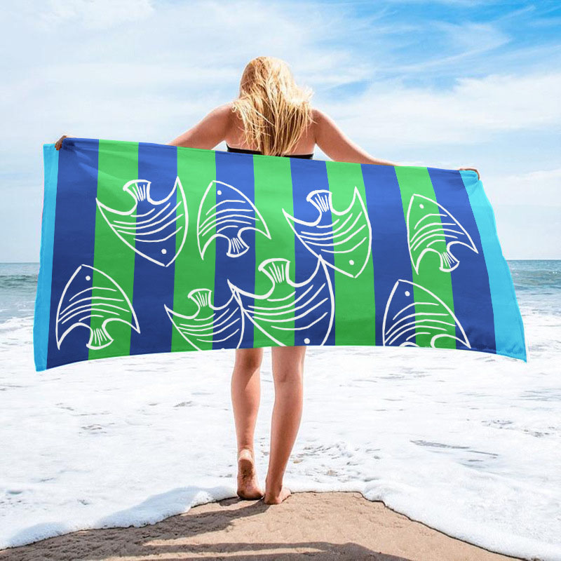 Serviette de plage légère sans sable à séchage rapide