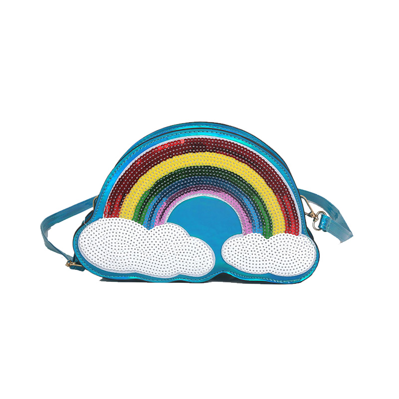Sac à paillettes arc-en-ciel