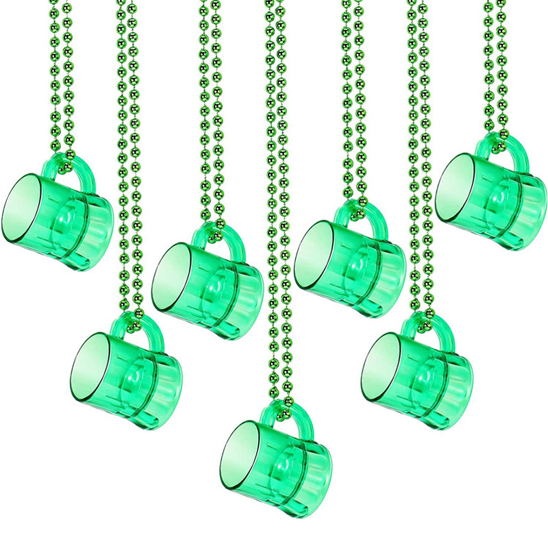 Collier de perles de verres de la Saint-Patrick