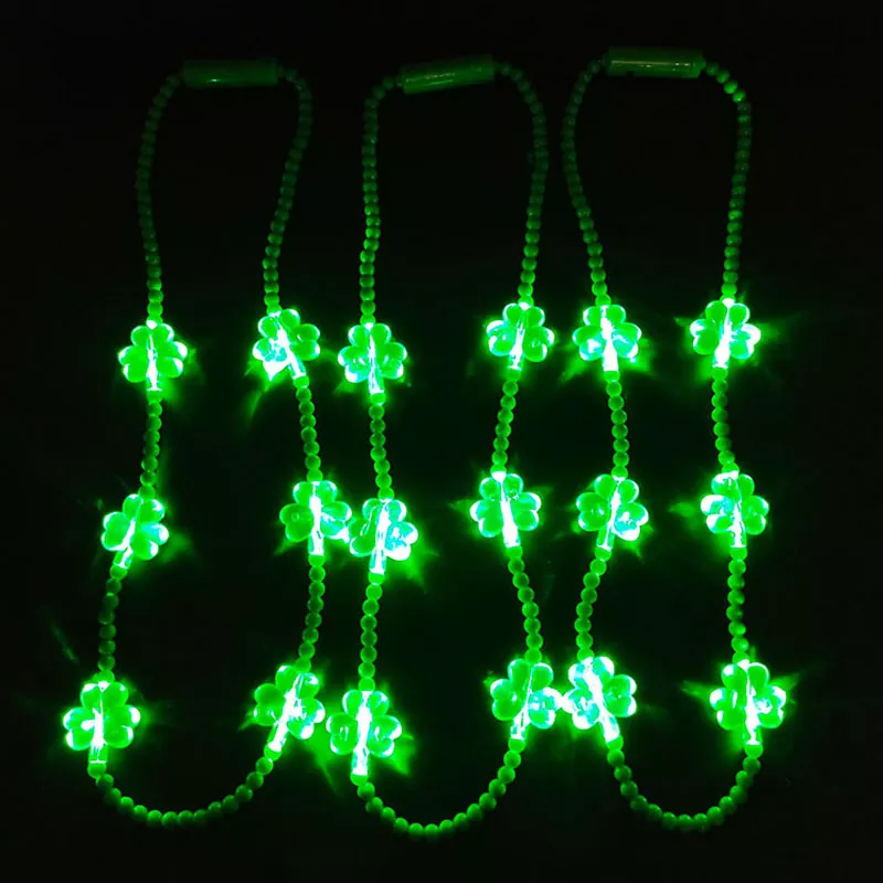 Collier Shamrock LED St Patrick's Day