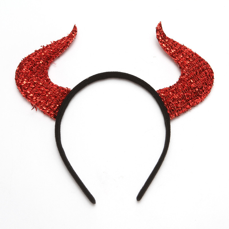 Ensemble de bandeaux Trident en corne, bandeau diable rouge