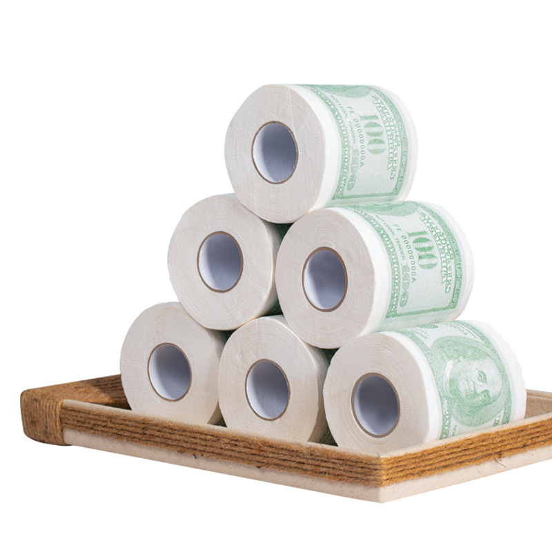 Papier toilettes de billets américains