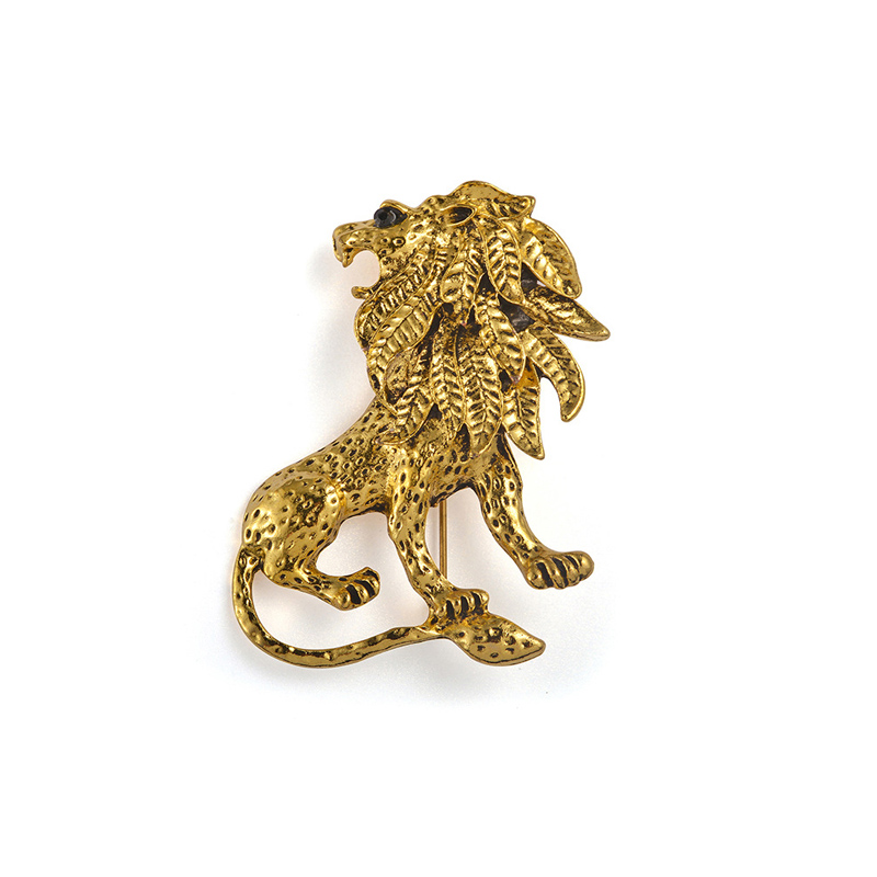 Broche de lion vintage