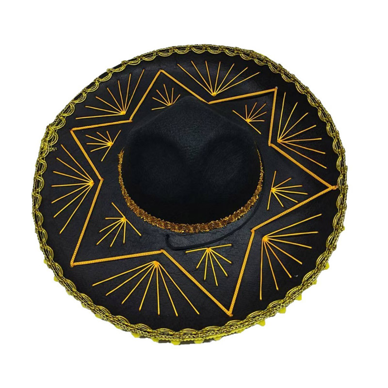Chapeau mexicain occidental à larges bords