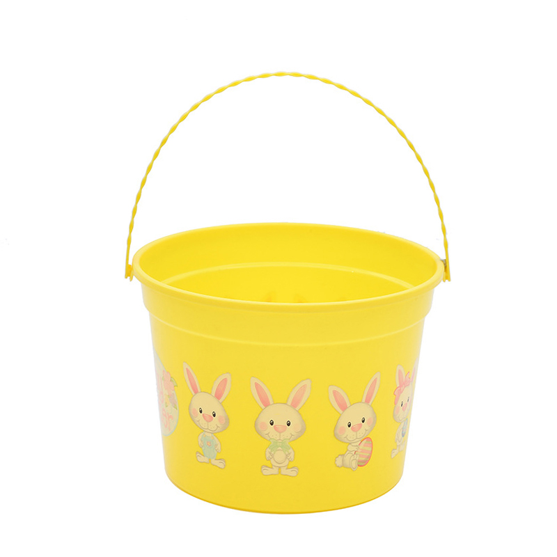 Panier à œufs de pâques pour enfants, motif de dessin animé personnalisé, panier de décoration de pâques, vente en gros